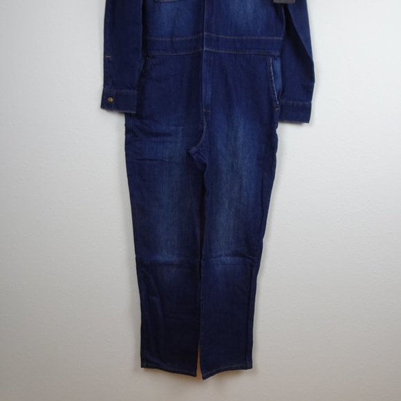Lee Dark Blue Denim Jumpsuit - Picture 4 of 13